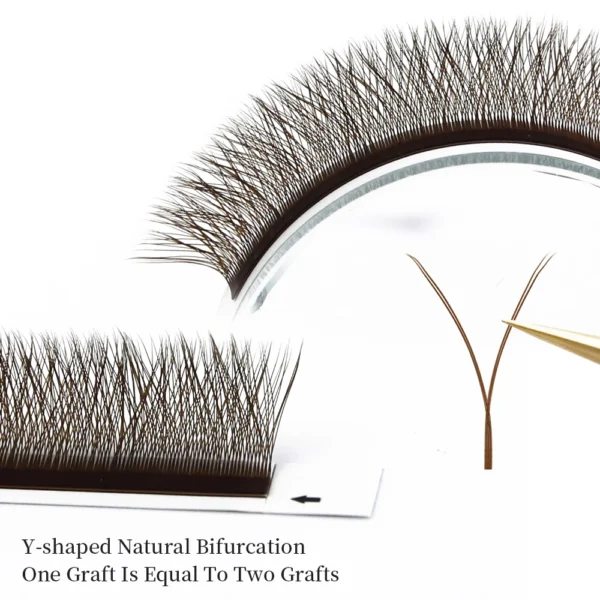 Eyelash Extension Kit: Brown Premade Fans, 7-15mm - Image 2