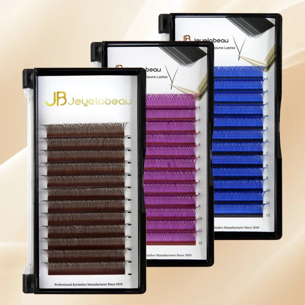 Eyelash Extension Kit: Brown Premade Fans, 7-15mm - Image 6