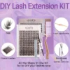 Eyelash Extension Kit: D Curl 8-18mm Lash Clusters - Image 3