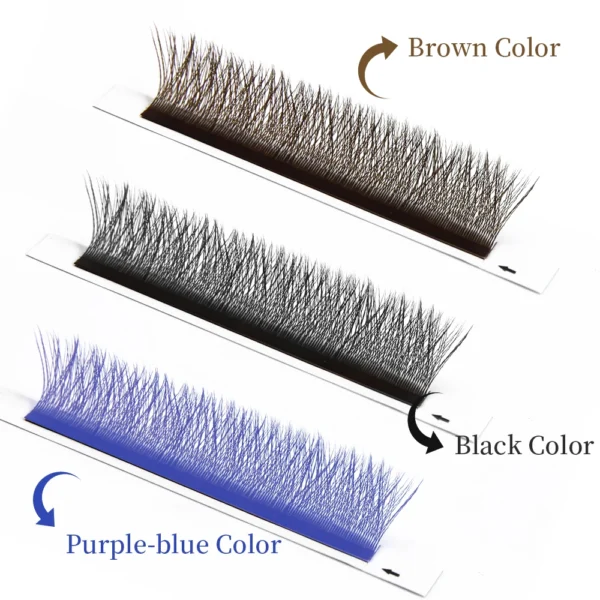 Eyelash Extension Kit: Brown Premade Fans, 7-15mm - Image 3