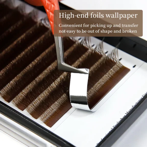Eyelash Extension Kit: Brown Premade Fans, 7-15mm - Image 4