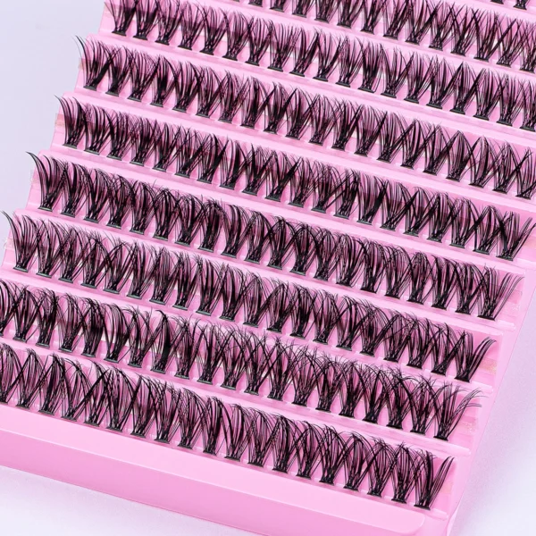 Eyelash Extension Kit - Mix Cluster Lashes D Curl 8-16mm - Image 5