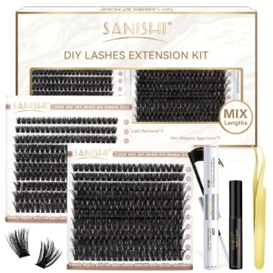 Eyelash Extension Kit – 400Pcs D-Curl 9-16mm Set
