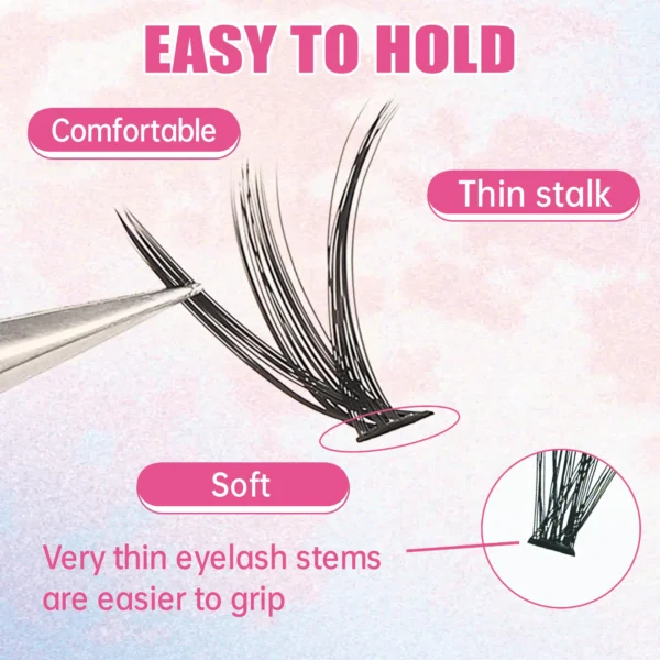 Eyelash Extension Kit: 200PCS Lashes & Bond Seal - Image 2