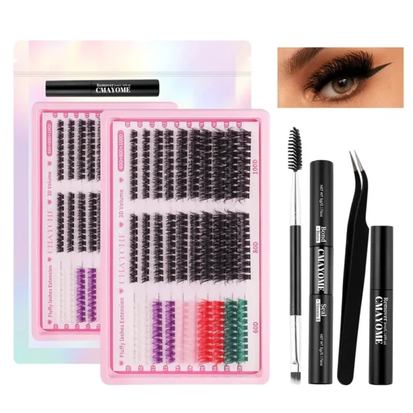 Eyelash Extension Kit Waterproof with Tweezers - Image 2