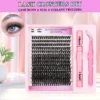 60D Curling Volume False Eyelashes 8-16mm With Bond Seal Kit