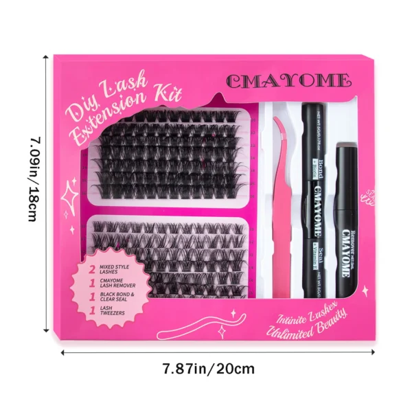 Eyelash Extension Kit: 168PCS DIY Lash Clusters - Image 6