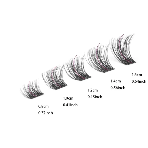 Eyelash Extension Kit - 110 Clusters with Bond & Tweezers - Image 4