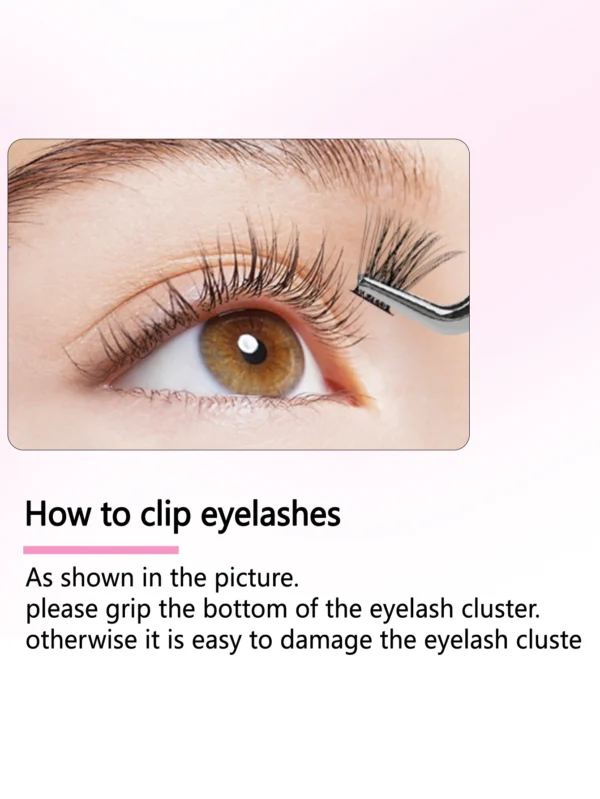 Eyelash Extension Kit Thick Fluffy Lashes with Glue - Image 6