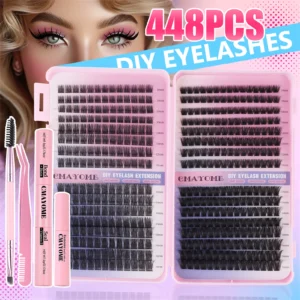 Eyelash Extension Kit: DIY Lash Clusters with Bond & Seal