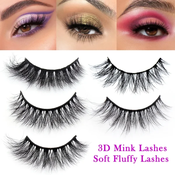 Eyelash Extension Kit: 3D Mink Fluffy Dramatic Lashes - Image 2