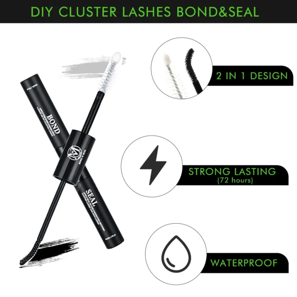 Eyelash Extension Kit: Fluffy Volume, Bond & Seal, Remover - Image 4
