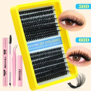 Eyelash Extension Kit 5D D Curl Lashes with Glue