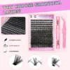 60D Curling Volume False Eyelashes 8-16mm With Bond Seal Kit - Image 6