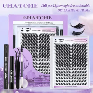 Eyelash Extension Kit with Cat Eye & Fox Eye Lashes