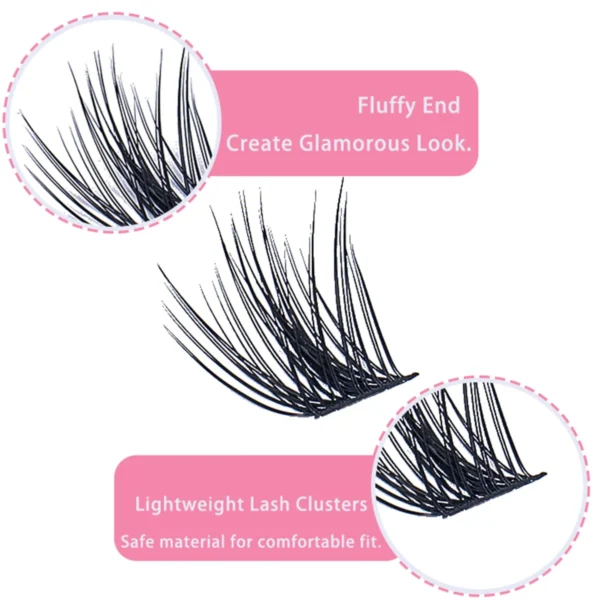 Eyelash Extension Kit: Full Volume Clusters with Bond & Tools - Image 6