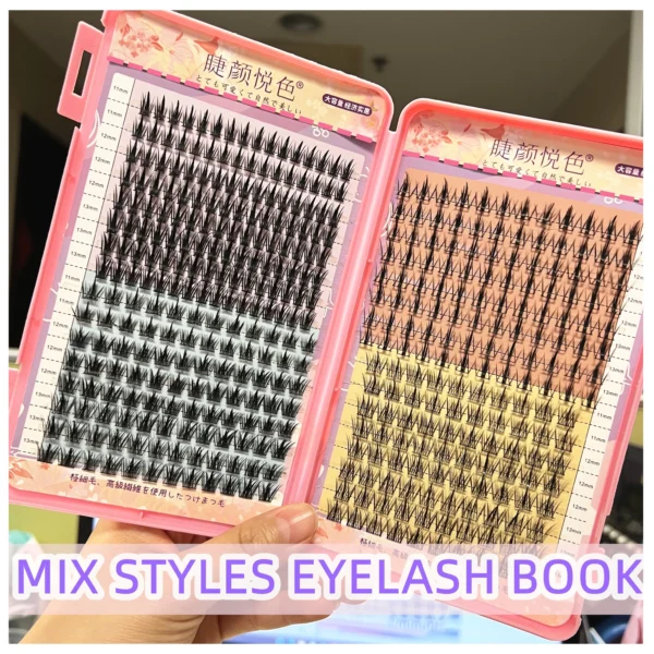 Eyelash Extension Kit: 32 Rows Individual Cluster Lashes - Image 5
