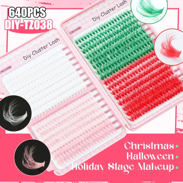 Eyelash Extension Kit: Mix Color Clusters, Bond & Seal - Image 3