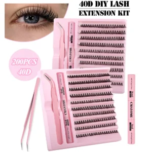 Eyelash Extension Kit: DIY Clusters with Bond & Seal