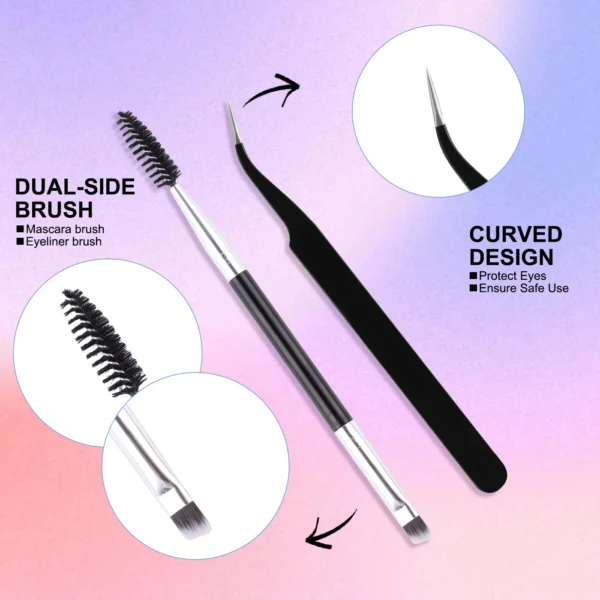 Eyelash Extension Kit with Fluffy Volume Lashes - Image 5