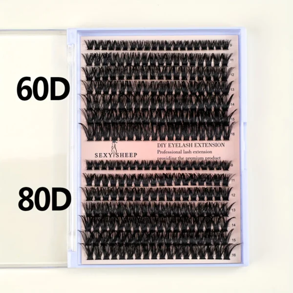 Eyelash Extension Kit - 280pcs Lashes, Bond & Seal - Image 2