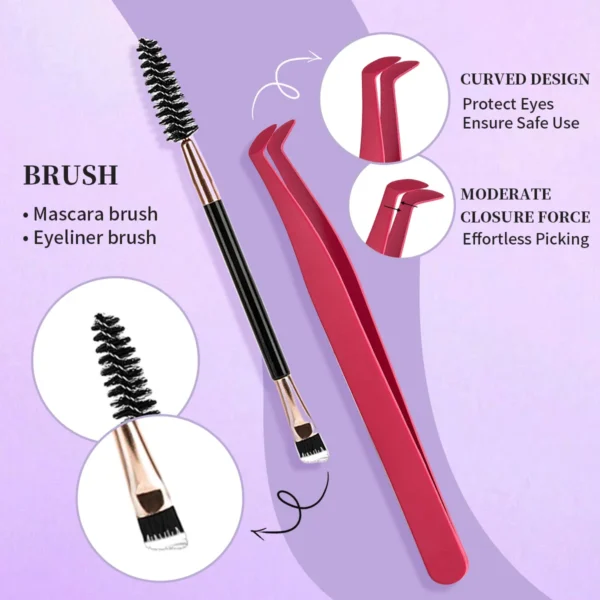 Eyelash Extension Kit: DIY Clusters with Bond & Tools - Image 4