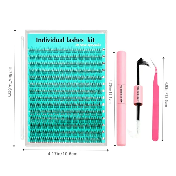 Eyelash Extension Kit with Waterproof Bond & Tweezers - Image 6