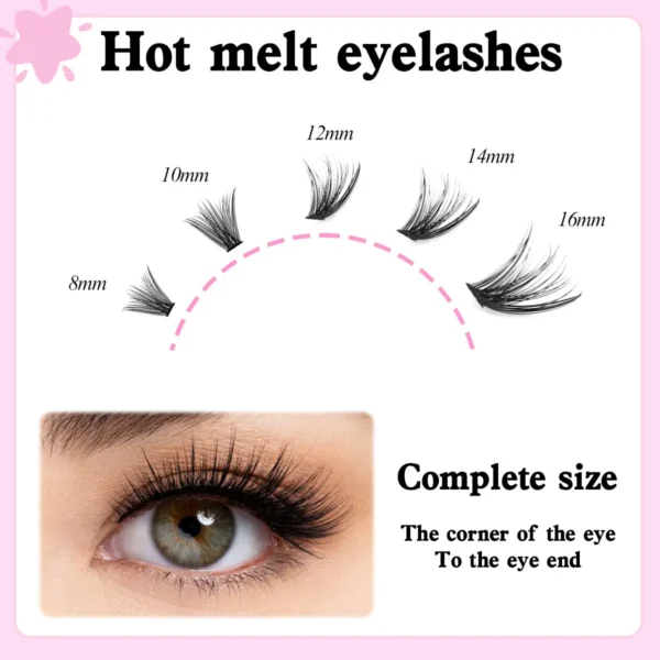 Eyelash Extension Kit: 200PCS Lashes, Bond & Seal Tools - Image 3