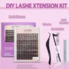 Eyelash Extension Kit: D Curl 8-18mm Lash Clusters - Image 2