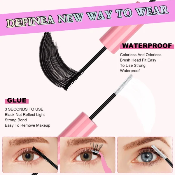 Eyelash Extension Kit - DIY Clusters with Bond & Seal. - Image 5