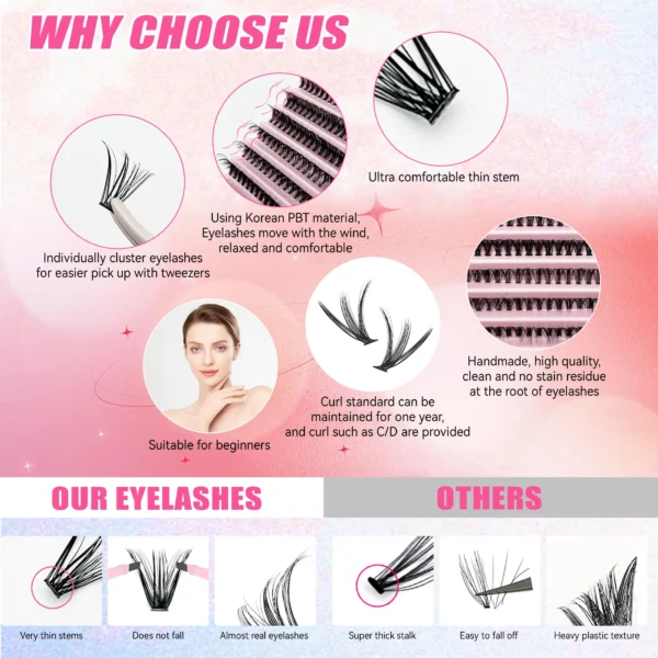 Eyelash Extension Kit: 200PCS Lashes & Bond Seal - Image 6