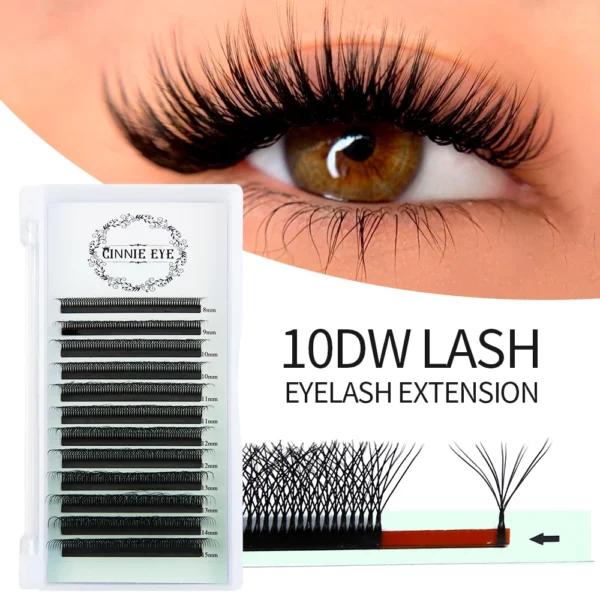 5DW Eyelash Extension 10D W Shape Premade Volume Fans Bundles - Image 6