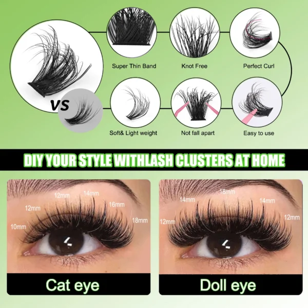 Eyelash Extension Kit: Fluffy Volume, Bond & Seal, Remover - Image 3