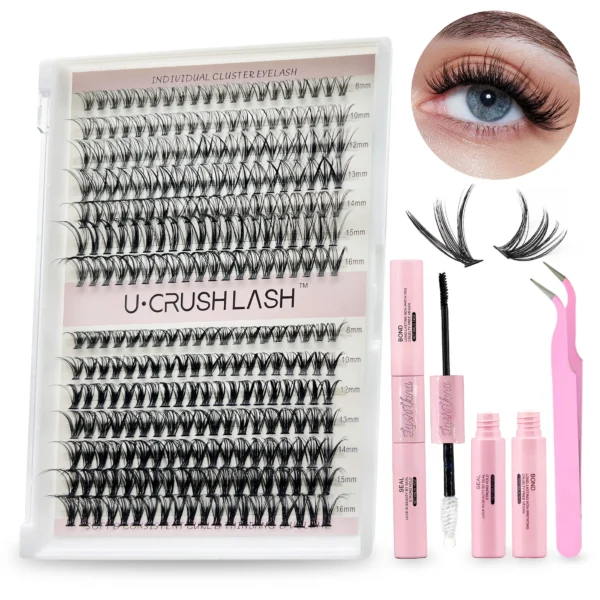 Eyelash Extension Kit - 240 Wispy Lashes & Tools