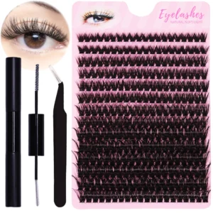 Eyelash Extension Kit 280pcs Lash Clusters Adhesive
