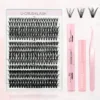 Eyelash Extension Kit: 280pcs Clusters Lash Bond & Glue