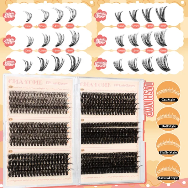 Eyelash Extension Kit – 480pcs Lashes & Glue - Image 3