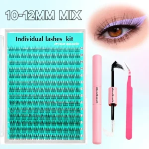 Eyelash Extension Kit with Waterproof Bond & Tweezers