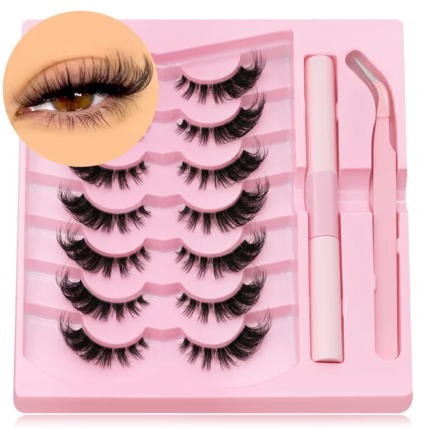 Eyelash Extension Kit - Cat Eye Mink Lashes & Bond