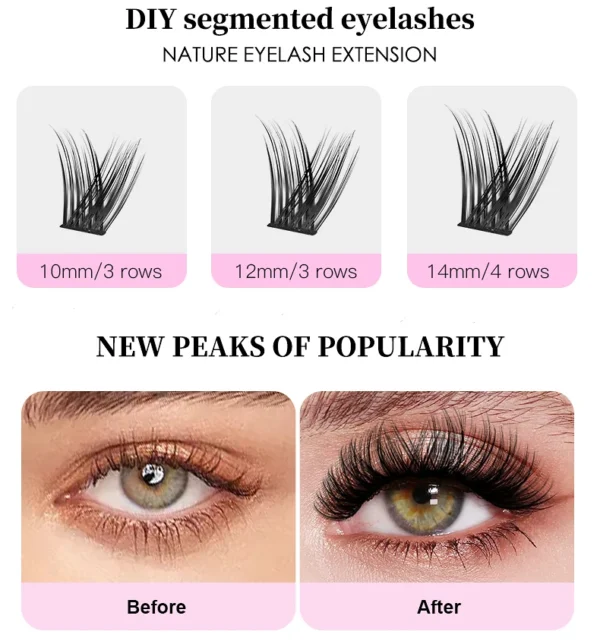 Eyelash Extension Kit: Natural DIY Lashes - Image 3