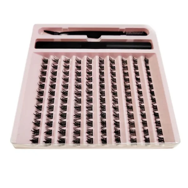 Eyelash Extension Kit: 120 Clusters with Glue - Image 10