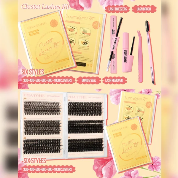 Eyelash Extension Kit – 480pcs Lashes & Glue - Image 2
