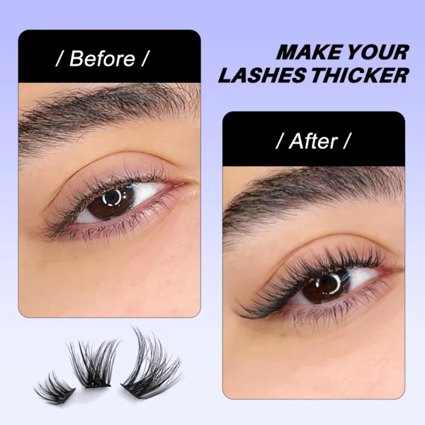 Eyelash Extension Kit: Lash Clusters & Applicator - Image 3