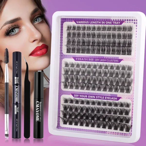 Eyelash Extension Kit with Fluffy Volume Lashes