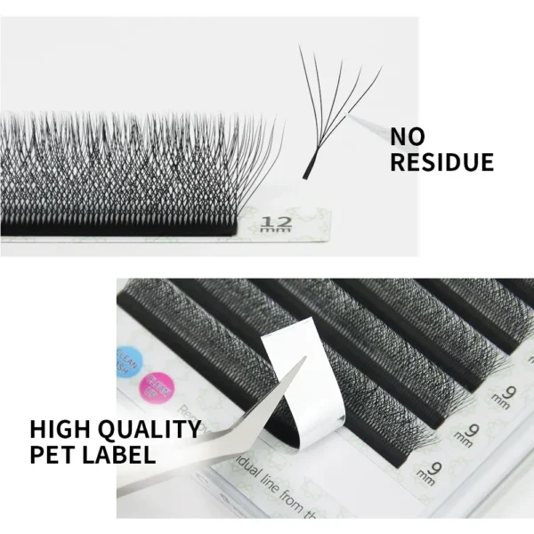 Eyelash Extension Kit: 5D W Shape, Premade Volume Fans - Image 2