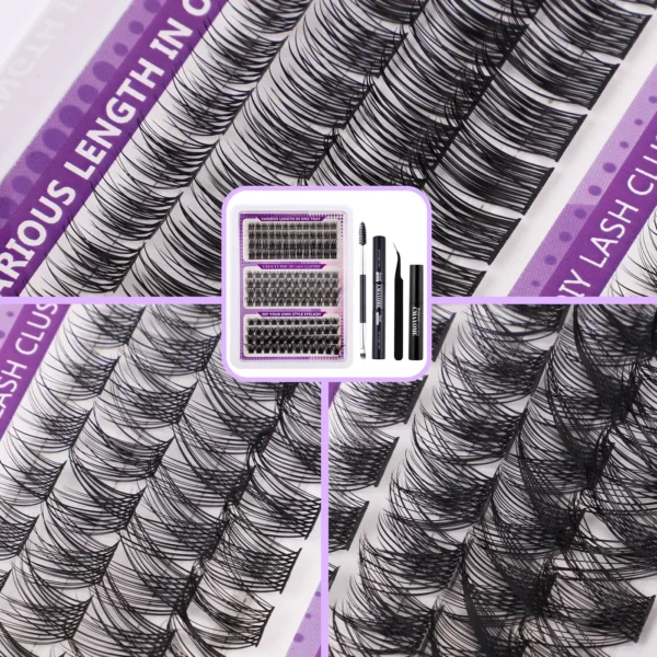 Eyelash Extension Kit with Fluffy Volume Lashes - Image 3