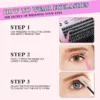 60D Curling Volume False Eyelashes 8-16mm With Bond Seal Kit - Image 3