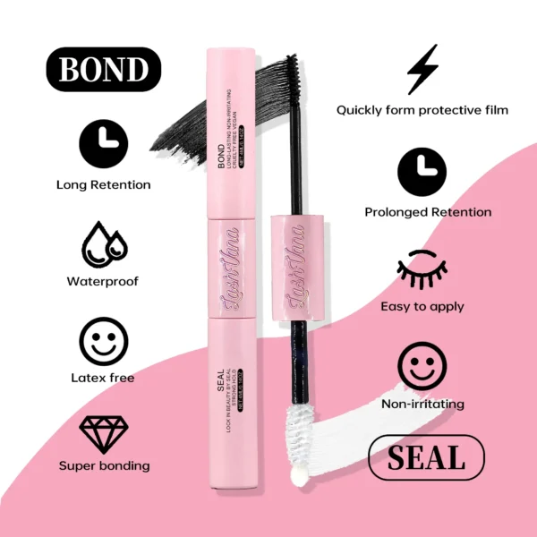 Eyelash Extension Kit - Lash Bond, Seal & Tweezers. - Image 6