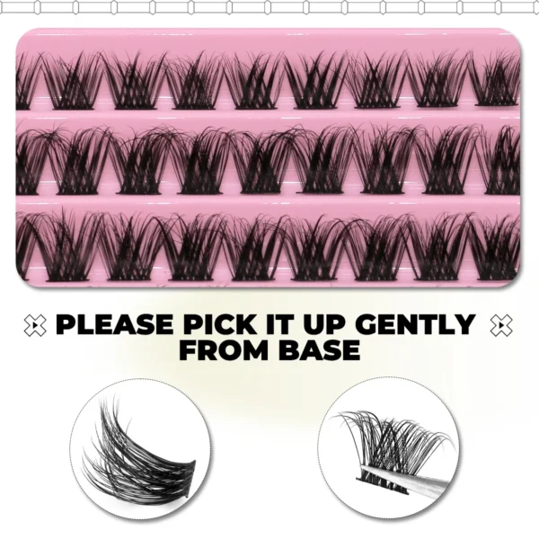 Eyelash Extension Kit - Lash Clusters & Bond - Image 4