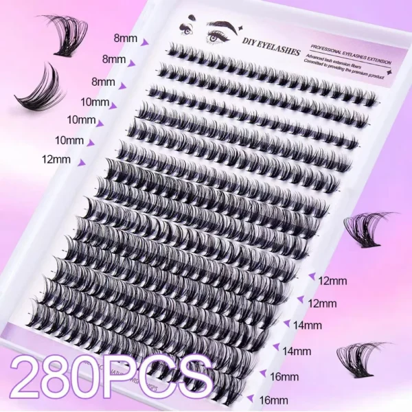 Eyelash Extension Kit: Large Capacity with Glue - Image 4